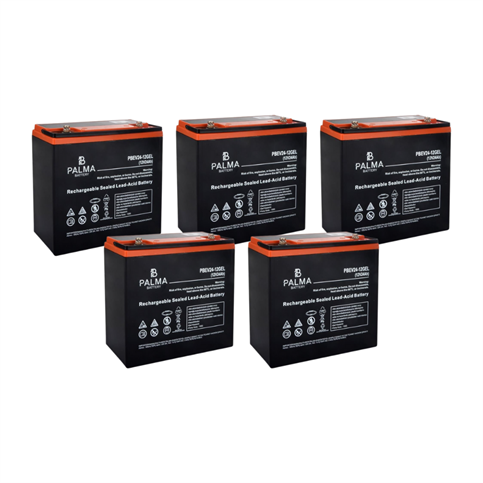 Outdo 6-DZF-24 12V 24 Ah Jel Elektrikli Bisiklet Aküsü F6 - (M6 Bolts) 5 Li Paket