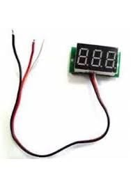 Arduino 0.28''3.5-30V 2 Kablolu  Dc Kırmızı Voltmetre