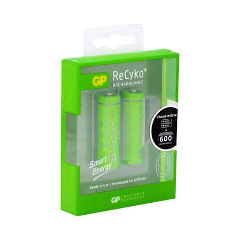 GP Recyko1000 Mah Ni-Mh Smart Energy AA Kalem Pil 2Li Blister