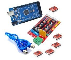 Arduino Mega 2560 R3 (KLON) + RAMPS 1.4+5X A4988  RepRap (including heat sink)