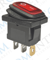Mini Işıklı Körüklü Anahtar 3P  IC-118W