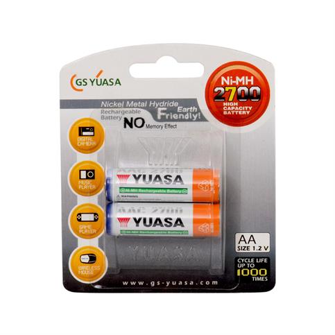Yuasa 1.2V 2700 Mah AA Kalem Pil 2Li Blister