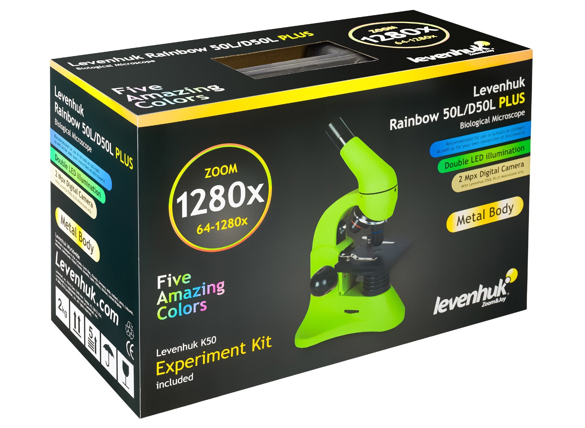 Levenhuk Rainbow D50L PLUS 2M Dijital Mikroskop, Moonstone