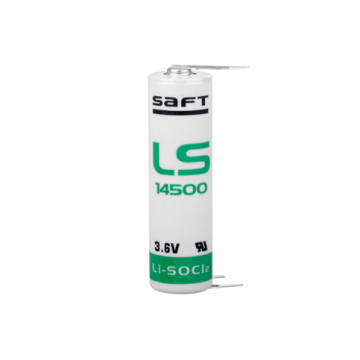 Saft LS 14500 AA Size - 3PT Lithium Pil - 3 Pinli