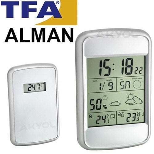 TFA 35.1123 ´LOOK´ Hava Tahminli İç Sıcaklık ve Nem, Dış Sıcaklık Ölçer