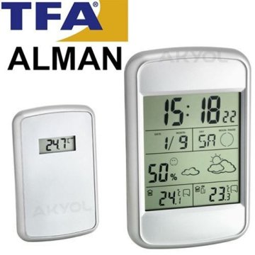 TFA 35.1123 ´LOOK´ Hava Tahminli İç Sıcaklık ve Nem, Dış Sıcaklık Ölçer