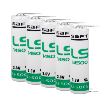 Saft LS 14500 AA Size - 3PT Lithium Pil - 3 Pinli (5 Li Paket)