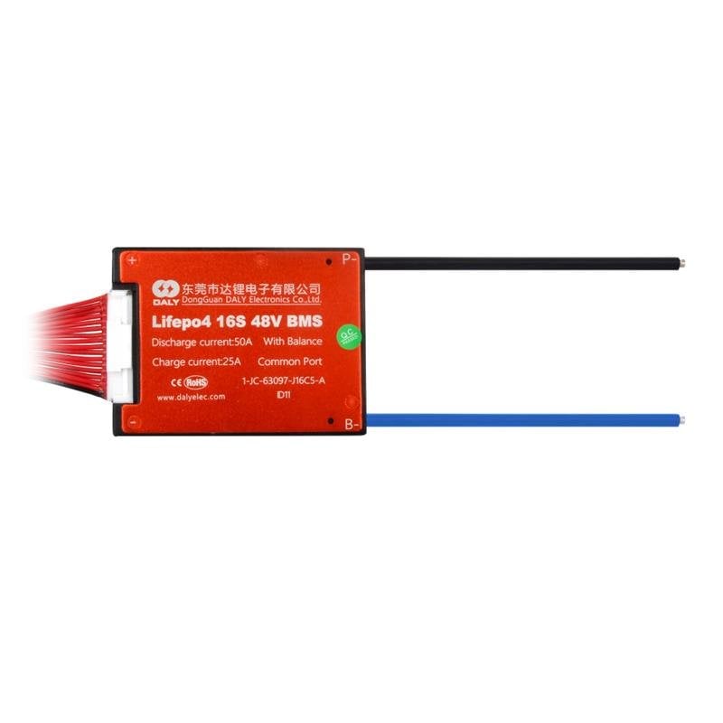 Daly DL-J16CF16 - 16S - 51.2V 50A - LiFePO4 BMS Devre - Balans
