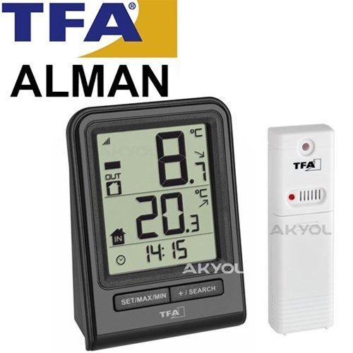 TFA 30.3063 İç-Dış Sıcaklık Ölçer Termometre