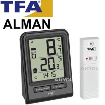 TFA 30.3063 İç-Dış Sıcaklık Ölçer Termometre