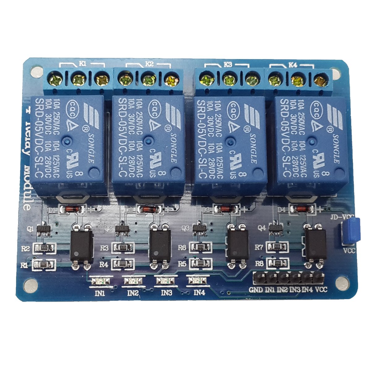 12v - 4 Kanal Röle Modülü