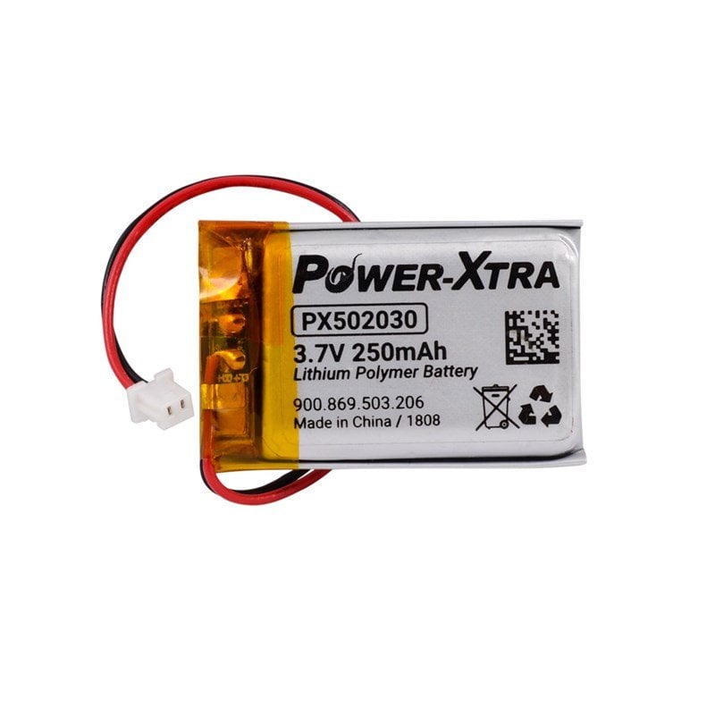 Power-Xtra PX502030 3.7V 250 mAh Li-Polymer Pil (Soketli/Devreli/1.5A)-7cm