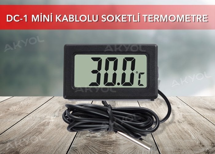 DC-1 Pano Tipi Soketli Termometre (5' li Paket)