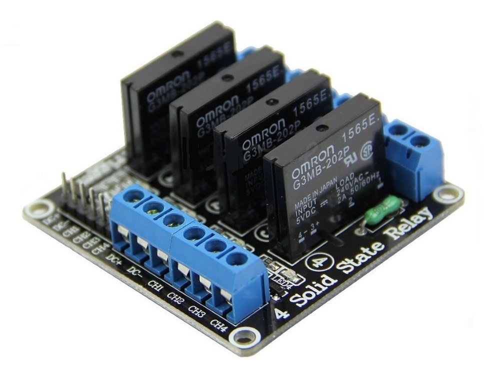 5V - 4 Kanal Yüksek Seviye Solid State Röle Modülü