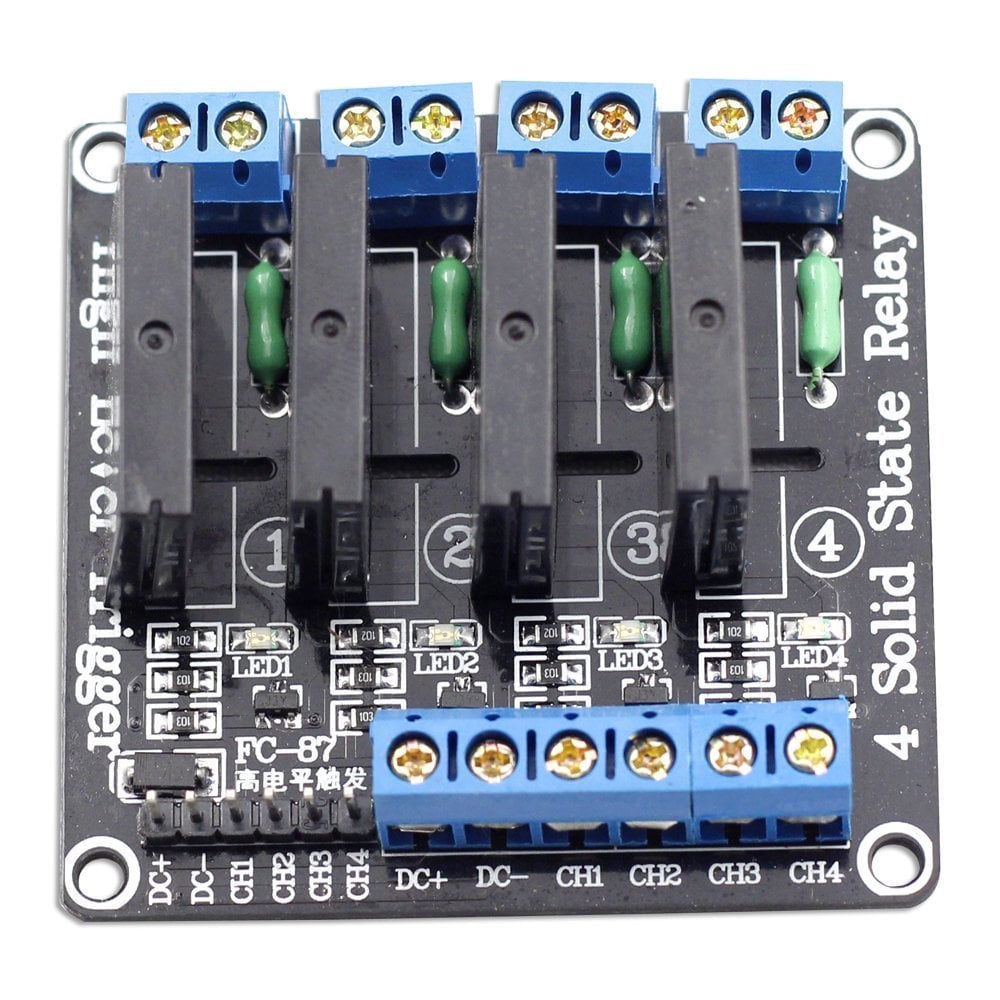 5V - 4 Kanal Yüksek Seviye Solid State Röle Modülü