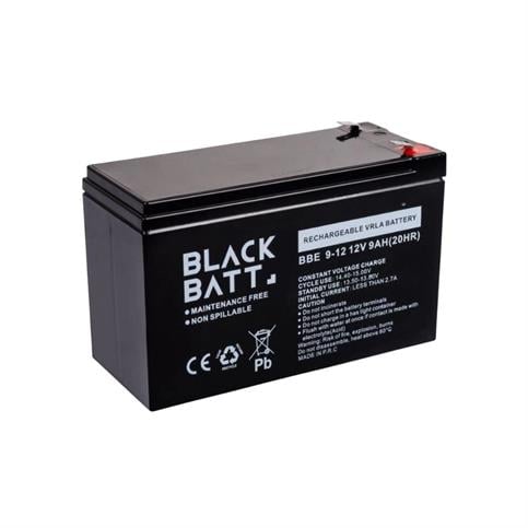 Blackbatt 12V 9 Ah Bakımsız Kuru Akü