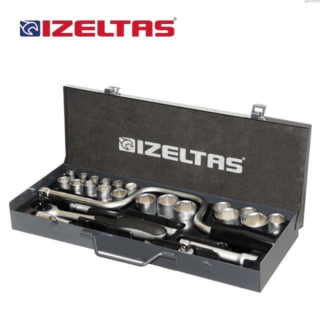 İzeltaş 1113 1/2'' Lokma Takımı Altı Köşe (25 parça, mm)