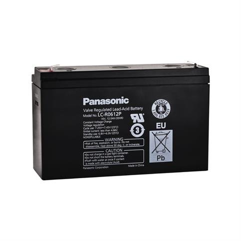 Panasonic LC-R0612P - 6V 12Ah - Bakımsız Kuru Akü