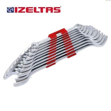 İzeltaş 0130 İki Ağız Anahtar Takımı Uzun Boy (12li)
