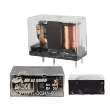 HLS-14F1L-DC24V-C 10A 24V 5 Pin Şeffaf Tek Kontak Röle