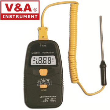 V&A MS6501 K Tipi Prob Okuyucu Termometre ve Prob