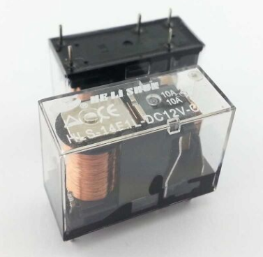 HLS-14F1L-DC12V-C 10A 12V 5 Pin Şeffaf Tek Kontak Röle