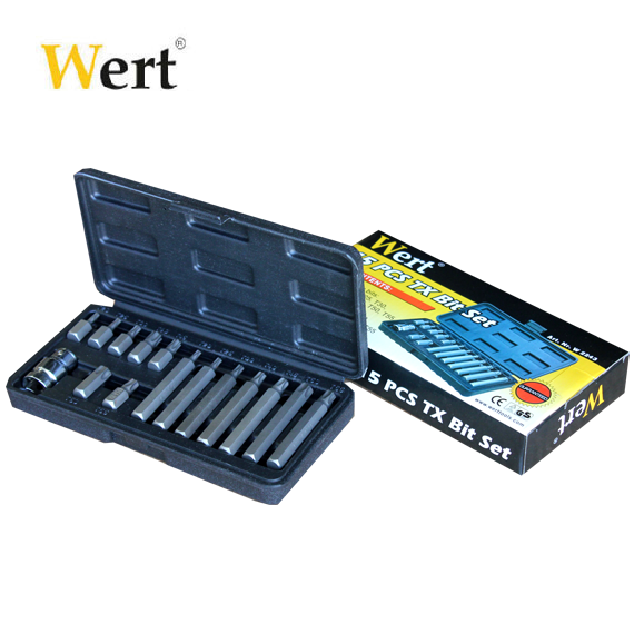 WERT 2243 Torx Bits Uç Seti (15 Parça)