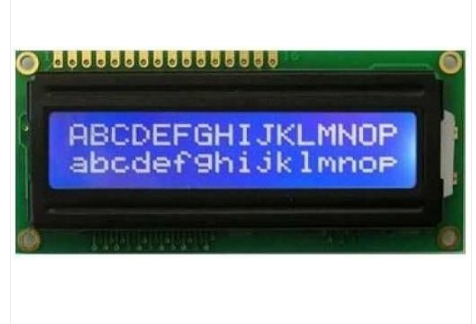 2x16 LCD Ekran Sol Üst Mavi - Qapass