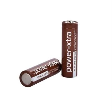 Power-Xtra PX14500-08BTH - 3.7V 800 Mah AA - Li-İon Pil  - Başlı - 2C