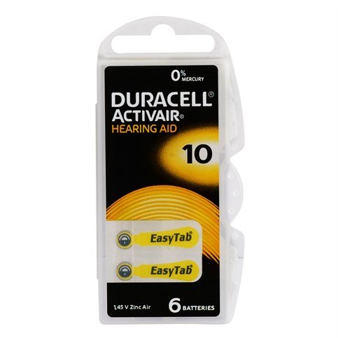 Duracell 10 Kulaklık Pili 6lı Blister