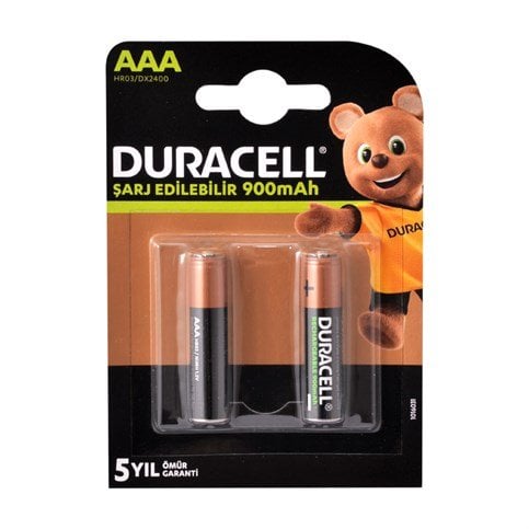 Duracell 1.2V   Recharge Turbo 900 Mah Şarjlı AAA Size İnce Kalem Pil 2'Li