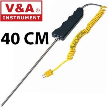 VA3432 Tipi Sıcaklık Ölçer Prob -50°C +600°C Uzun Prob 40cm