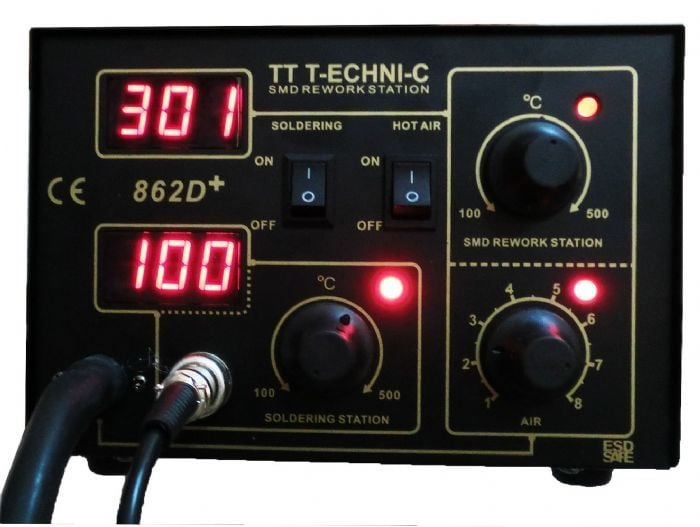 TT TECHNIC YH 862D  Dijital Sıcak Hava Üflemeli Havya