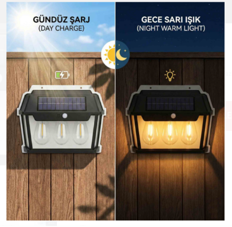 PANTHER PT-2933 SOLAR LED DUVAR LAMBASI