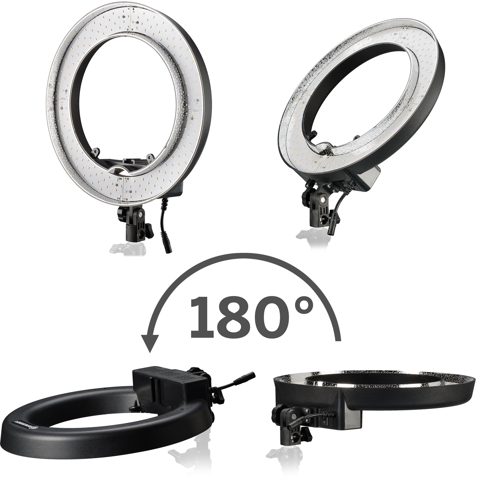 Bresser BR-RL12 Dimmable LED Daylight Ring Light 45W with Carry Bag