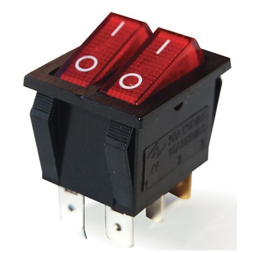 İkili Işıklı Anahtar On-Off 6P IC-101 1 Adet