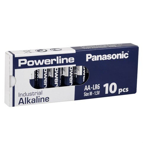 Panasonic - Powerline - LR6AD/10BB - 1.5 V - AA - Alkaline Pil - 10Lu Kutu
