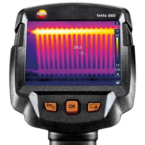 Testo 865 Termal Kamera Sıcaklık ve Su Kaçağı Tespit Cihazı (Çantalı)
