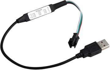 Arduino WS2811 WS2812B LED Işık Şeridi için 5-24V Mini 3 Tuşlu LED Kontrol Cihazı