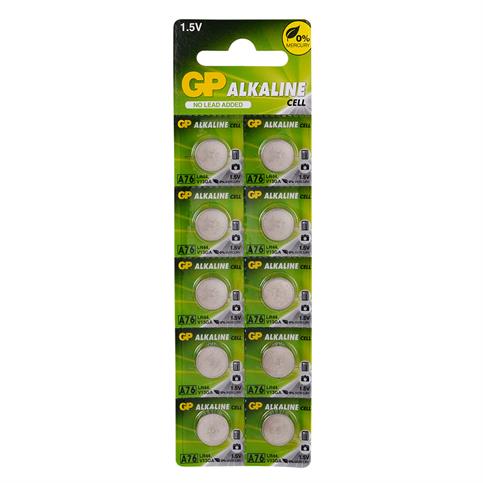 GP LR44 A76-C10 Alkalin 10Lu Blister