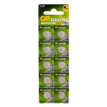 GP LR44 A76-C10 Alkalin 10Lu Blister