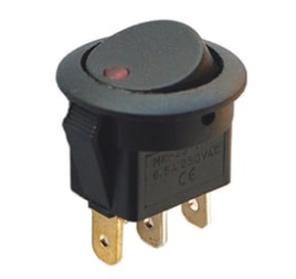 Yuvarlak Nokta Işıklı Anahtar ON-OFF 3P  IC-132