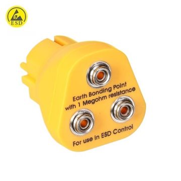 ESD Antistatik 3x10mm Çıtçıt Topraklama Fişi IZ-EBP3SEU