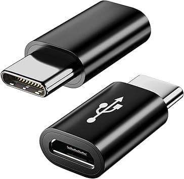 Siyah Mikro USB Type-C USB Dönüştürücü