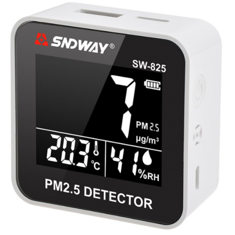 SW-825 PM2.5 Partikül Ölçer | Sıcaklık ve Nem Monitörü