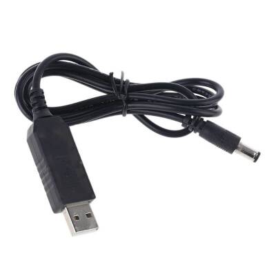 5V 2A'dan 9V 1A'ye USB Güçlendirici 1 Metre Kablo (2.1mm Jaklı LED'siz
