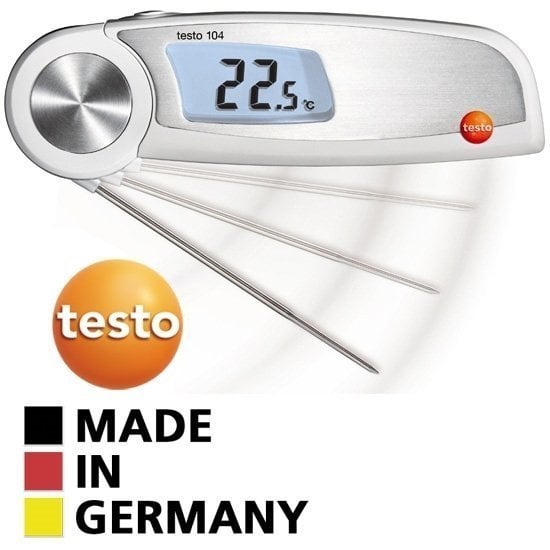 Testo 104 Su Geçirmez Katlanabilir Çubuk Termometre