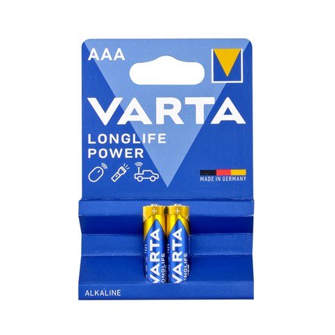 Varta 4903  High Energy 2 x AAA Size Güçlü Alkalin İnce Kalem Pil