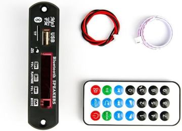 MP3 Çözücü Modülü (SD Kart Girişi, USB 2.0, FM Radyo, Uzaktan Kumanda)