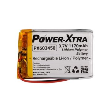 Power-Xtra PX603450 - 3.7V 1170Mah Li-Polymer Pil - Devreli